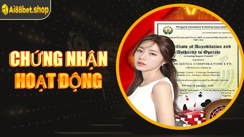 Chứng nhận hoạt động